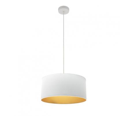 Colgante Anuska 1xe27 Blanco/blanco-oro Regx40x40 Cm