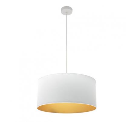 Colgante Anuska 1xe27 Blanco/blanco-oro Regx50x50 Cm