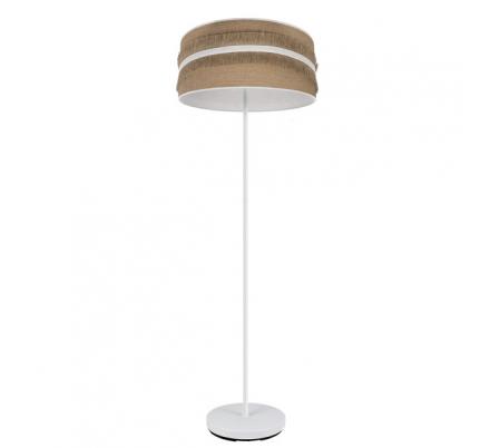 Pie Salon Natalia 1xe27 Blanco/saco-blanco 164x40x40 Cm