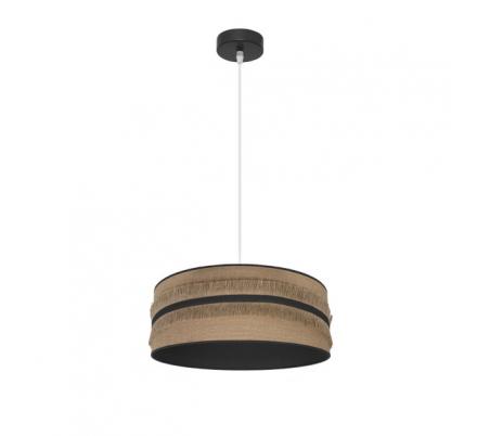 Colgante Natalia 1xe27 Negro/saco-negro Regx40x40 Cm