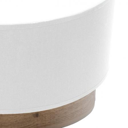Aplique Tatiana 1xe27 Blanco-madera Oscura 17x30x15 Cm