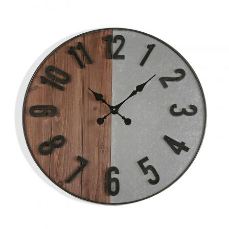 RELOJ PARED METAL 60 CM