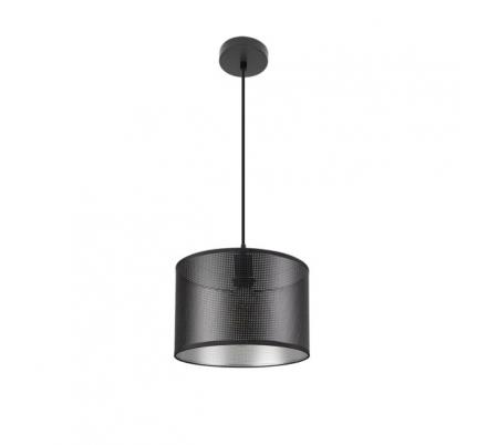 Colgante Anastasia 1xe27 Negro/negro-plata Regx30x30 Cm
