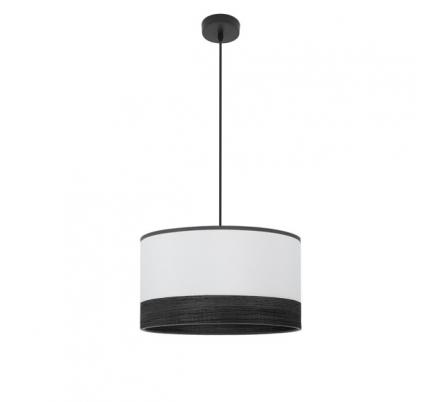 Colgante Olga 1xe27 Negro/blanco-mad.negra Regx40x40 Cm