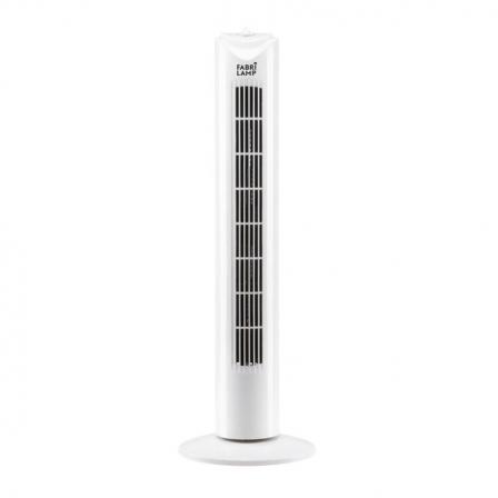 Ventilador De Torre Tero Blanco 3 Vel 50w   Oscilante Temporizador 80x25x25 Cm