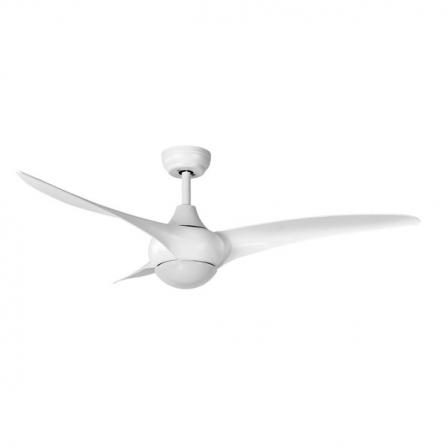 Ventilador Dc Canea 24w Blanco 3 Aspas 6 Velocidades 134d  3000-4500-6000k C/remoto, Memoria Y Temporizador 2424lm