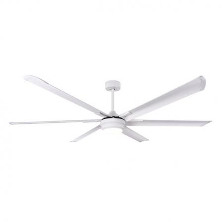 Ventilador Dc Marea 30w Blanco 6 Aspas Aluminio 198d 6vel. 3 Colores 3250lm Remoto,memoria,temporizador