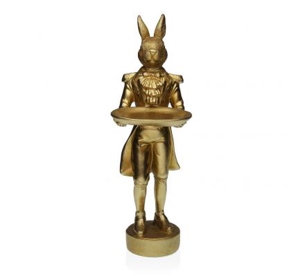 FIGURA CONEJO DORADO