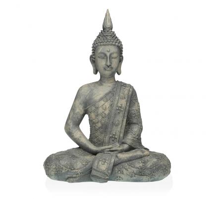 FIGURA BUDA GRIS 28x40CM