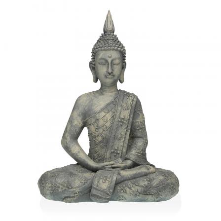 FIGURA BUDA GRIS 28x40CM