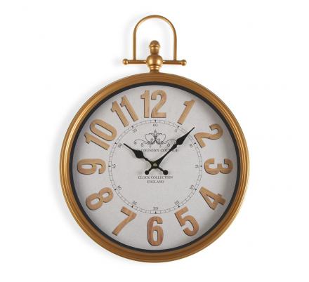 RELOJ PARED METAL CROWN BLANCO