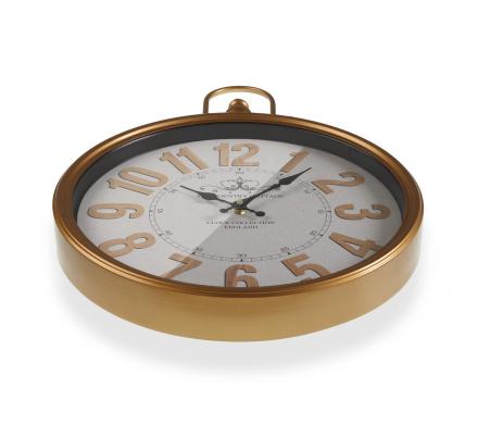 RELOJ PARED METAL CROWN BLANCO