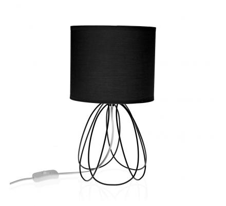 LAMPARA DE MESA MILA NEGRA