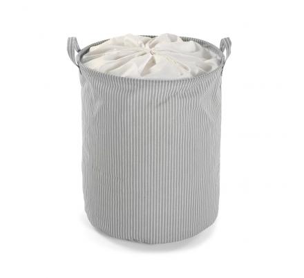 CESTO ROPA CON TAPA GRIS