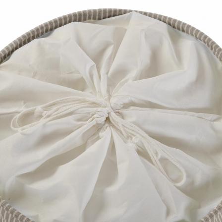 CESTO ROPA CON TAPA BEIGE