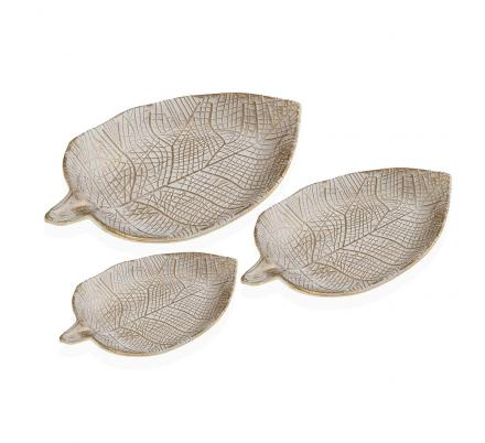 SET 3 CENTROS PEAR BLANCO