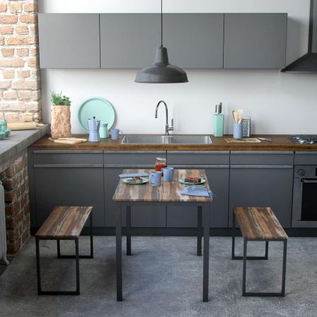 SET MESA CON DOS BANCOS