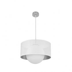 Colgante Cosmico 1xe27 Niquel/blanco-plata Regx40x40 Cm