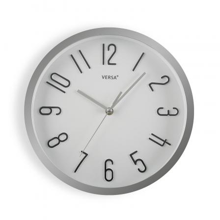 RELOJ DE PARED PLATEADO DIA 30