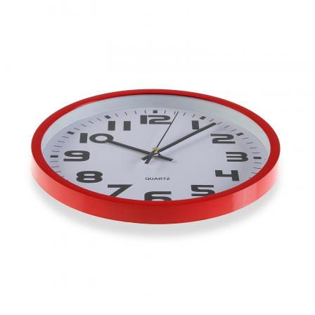 RELOJ COCINA ROJO 25 CM