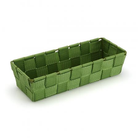 CESTA ALARGADA VERDE OSCURO