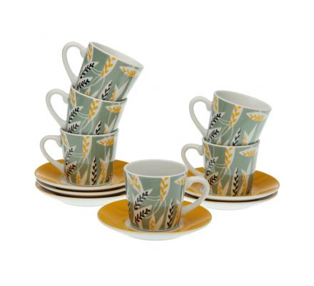SET 6 TAZAS CAFE C/P  ELORA