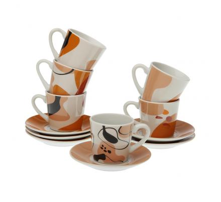 SET 6 TAZAS CAFE C/P  KATRIEN