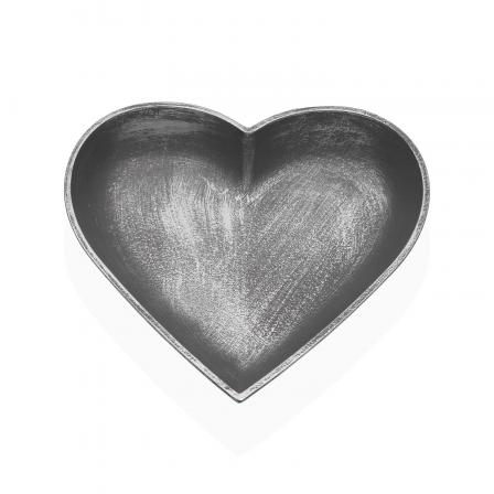 CENTRO DE MESA CORAZON SILVER