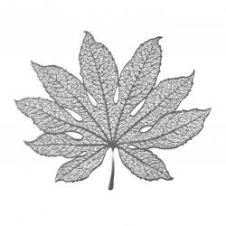 SALVAMANTEL HOJA PLATEADO