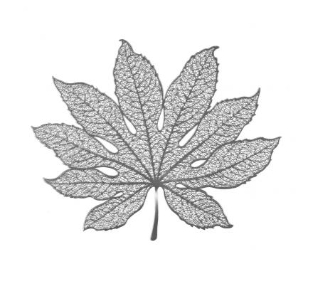 SALVAMANTEL HOJA PLATEADO