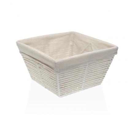 CESTA CUADRADA BLANCA