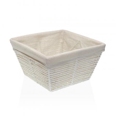 CESTA CUADRADA BLANCA