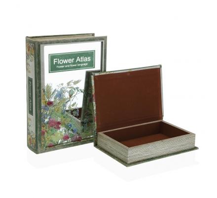 SET/2 LIBRO CON CRISTAL ATLAS