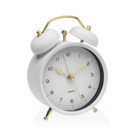 RELOJ DESPERTADOR BLANCO 9,7CM