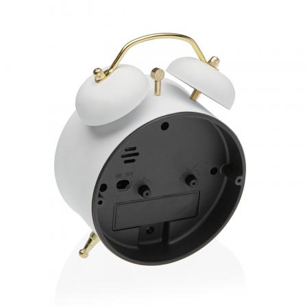 RELOJ DESPERTADOR BLANCO 9,7CM
