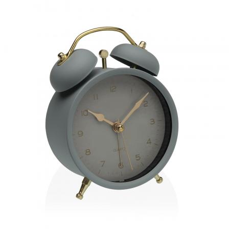 RELOJ DESPERTADOR GRIS 9,7CM