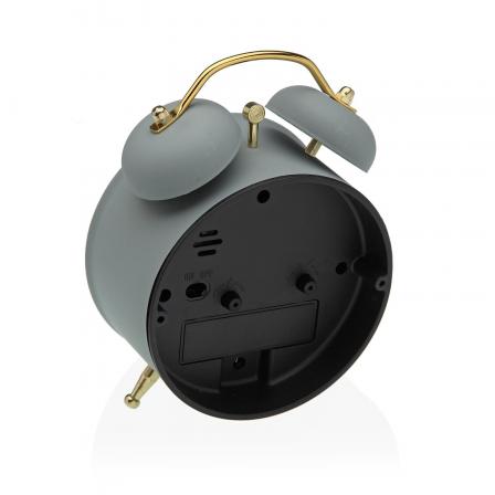 RELOJ DESPERTADOR GRIS 9,7CM