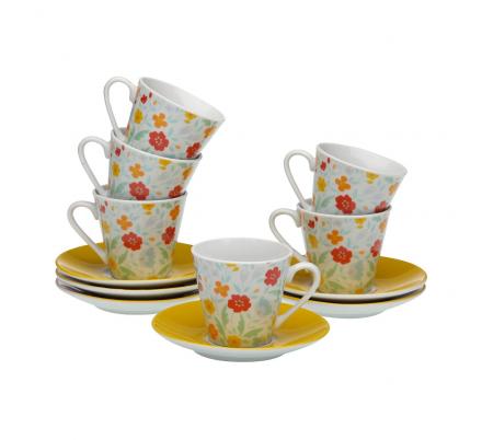 SET 6 TAZAS CAFE C/P FLANDES