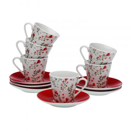SET 6 TAZAS CAFE C/P LOVER