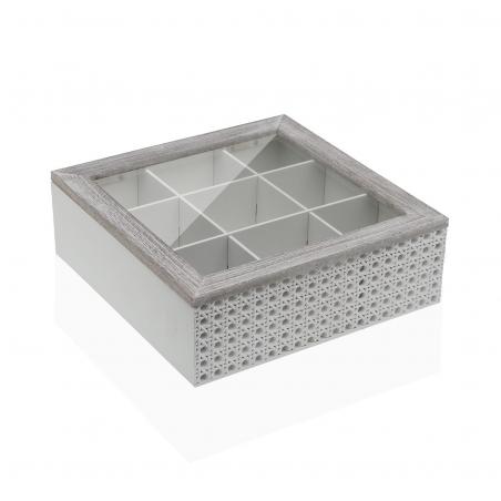 CAJA DE TE TEXTURA BLANCA