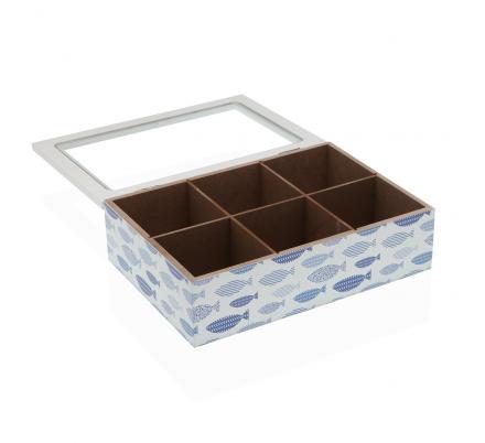 CAJA TE MADERA AQUA