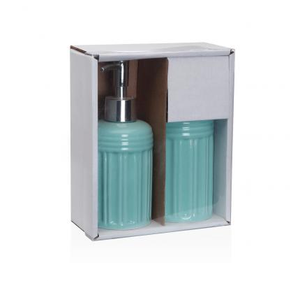 SET BAÑO 2 PCS BLANCO
