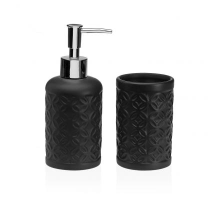 SET BAÑO 2 PCS NEGRO