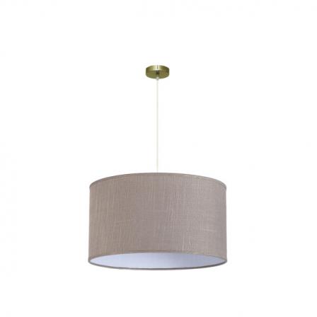 Colgante Happy 3xe27 Cuero/gris Regx60x60 Cm Sin Difusor