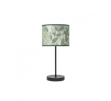 Sobremesa Moda 1xe14 Negro/hoja Verde 42x17x17cm
