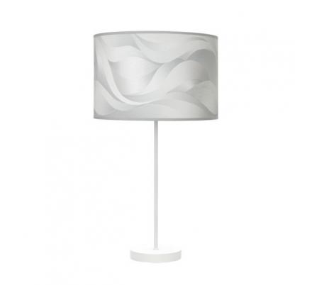 Sobremesa Alto Moda 1xe27 Blanco/ola Gris 63x30x30 Cm