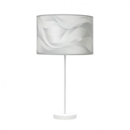 Sobremesa Alto Moda 1xe27 Blanco/ola Gris 63x30x30 Cm