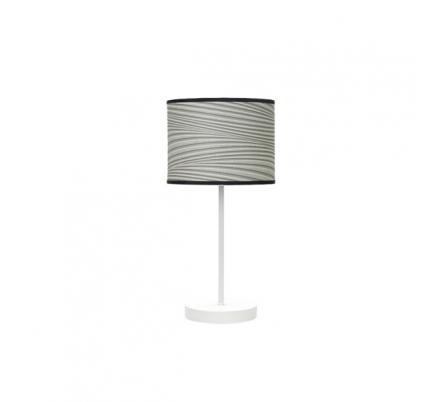 Sobremesa Moda 1xe14 Blanco/surco Gris 42x17x17cm