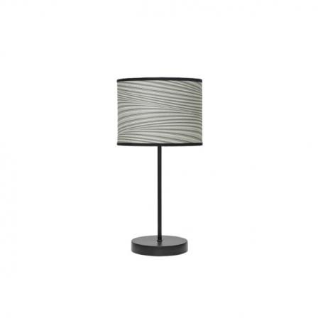 Sobremesa Moda 1xe14 Negro/surco Gris 42x17x17cm