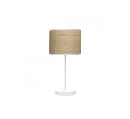 Sobremesa Moda 1xe14 Blanco/cañizo Claro 42x17x17Cm
